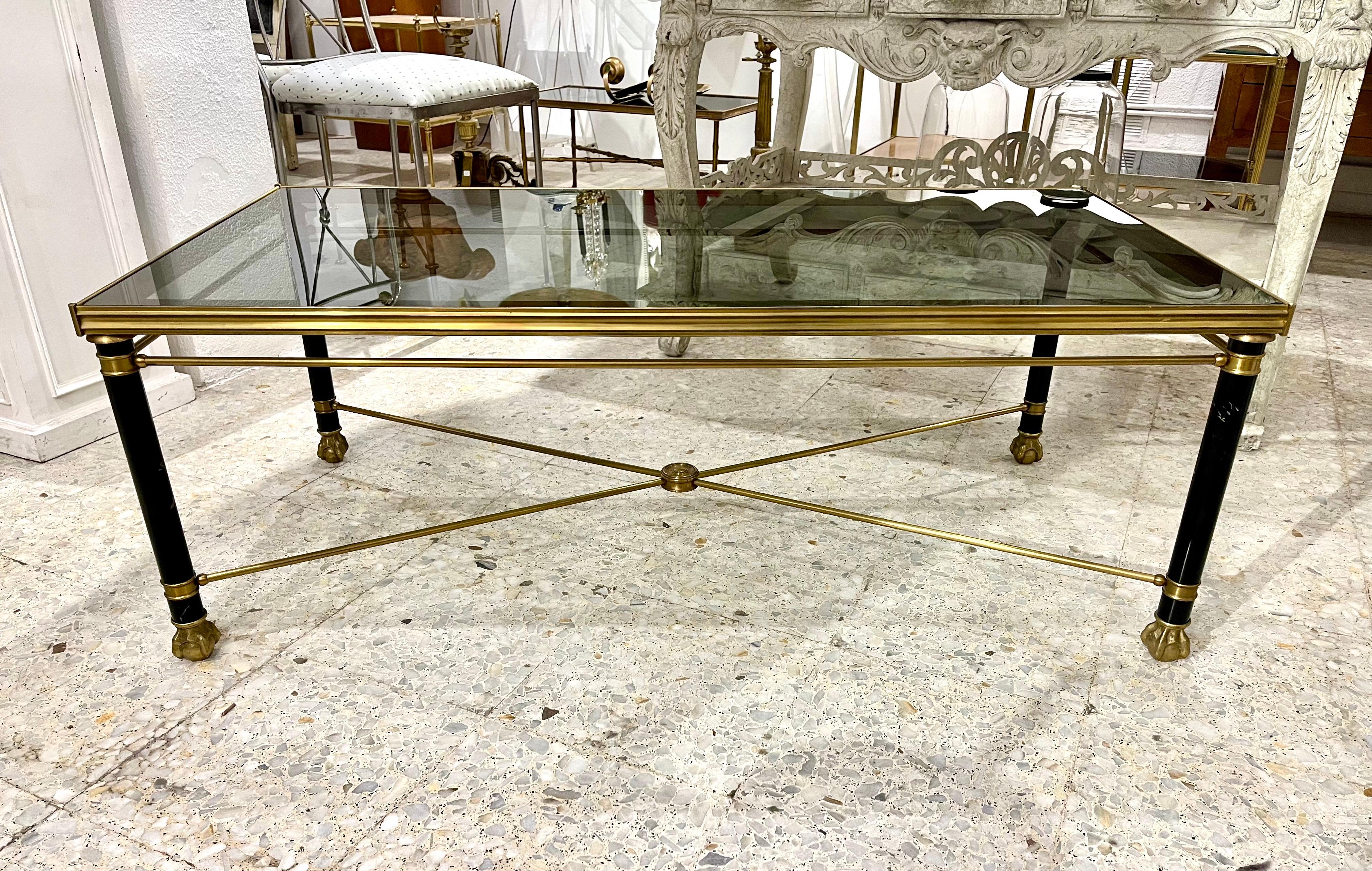 French 20th Century Neoclassical Style Coffee Table after Maison Jansen For Sale