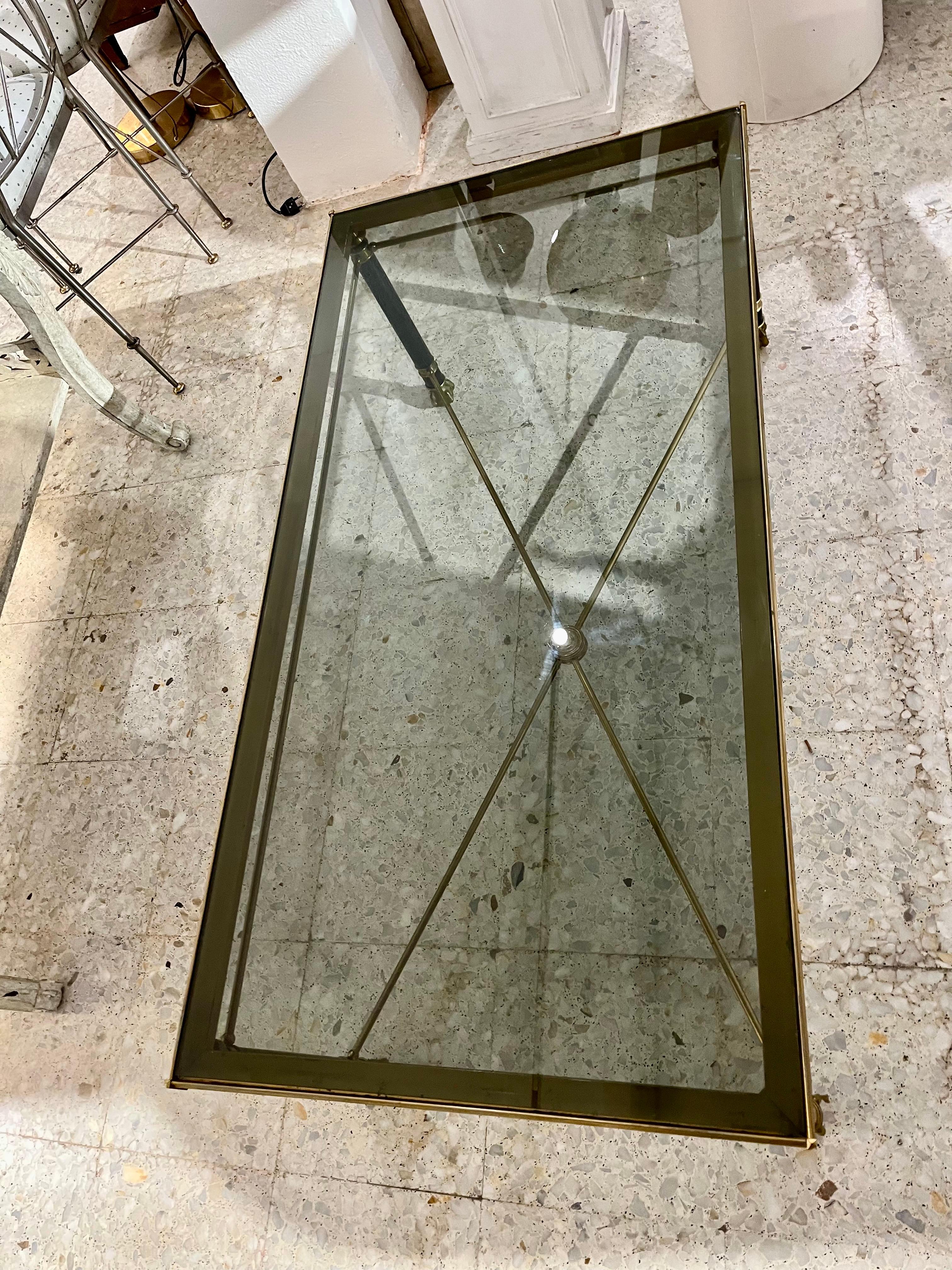 20th Century Neoclassical Style Coffee Table after Maison Jansen For Sale 2