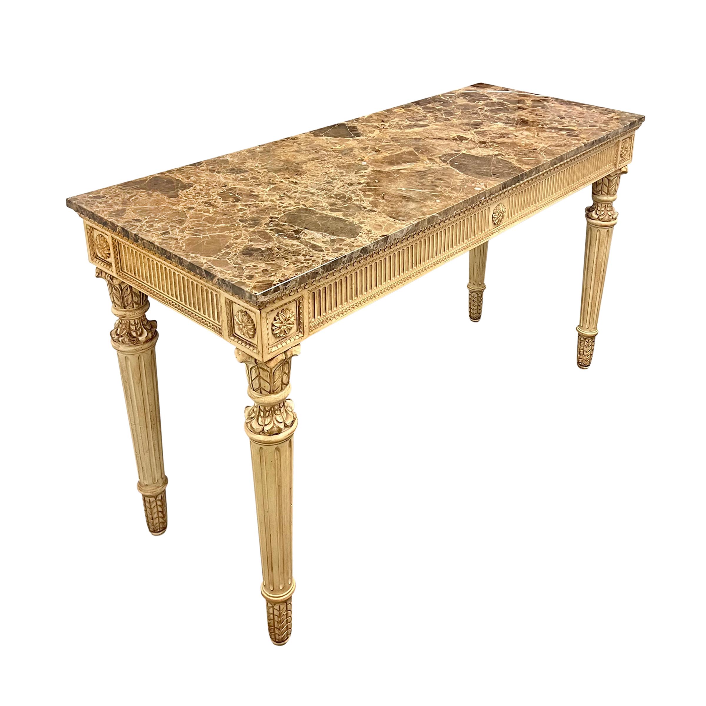 20th Century Neoclassical-Style Console Table In Good Condition For Sale In Chicago, IL