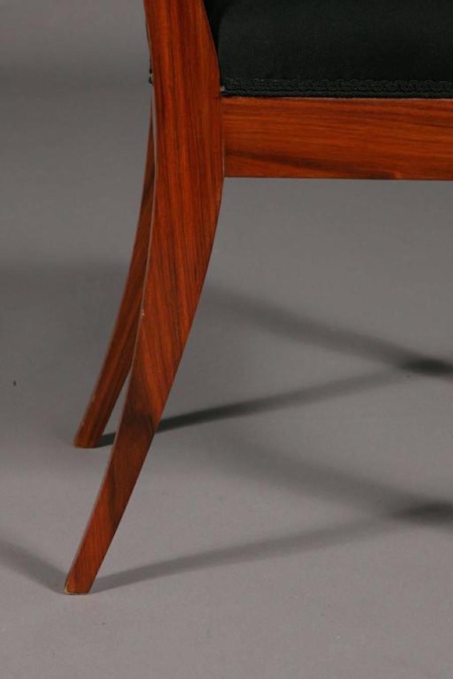 Legno Sedia in stile neoclassico del 20° secolo in vendita