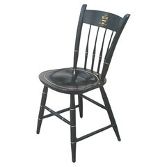 20th Century Nichols & Stone National Cathedral Ebonized and Gilt Windsor Chair