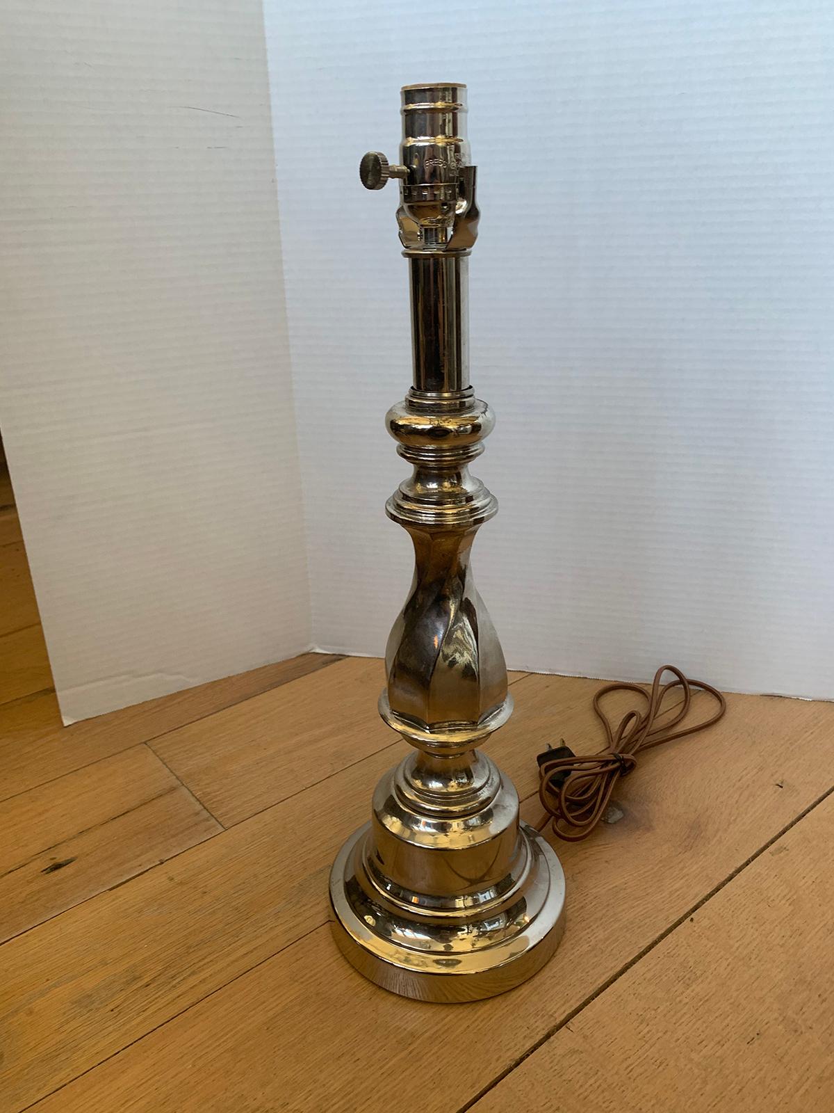 20th Century Nickel-Plated Lamp For Sale 2
