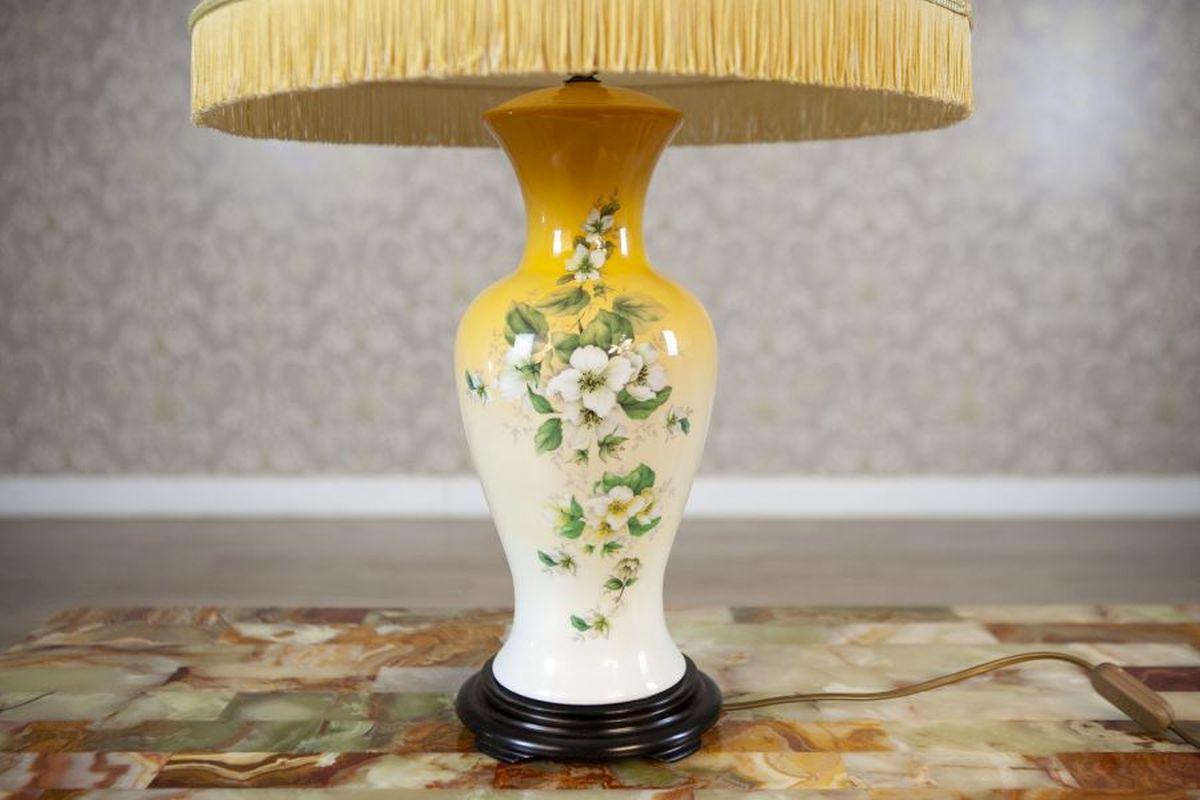 Lampe de nuit du 20e siècle sur socle en céramique en vente 2