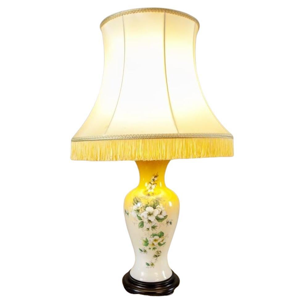 20th-Century Night Lamp on Ceramic Base