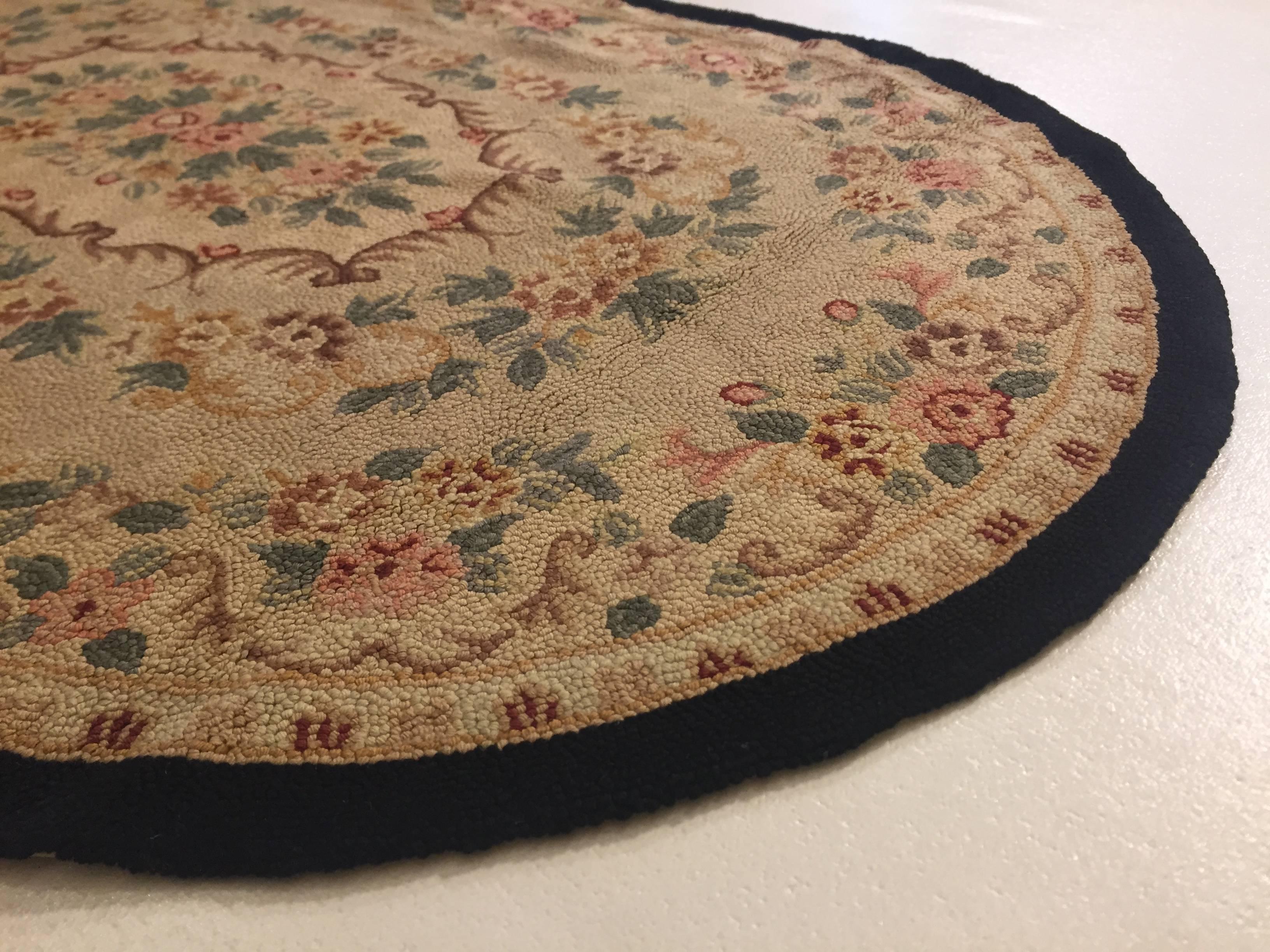 floral hooked rugs