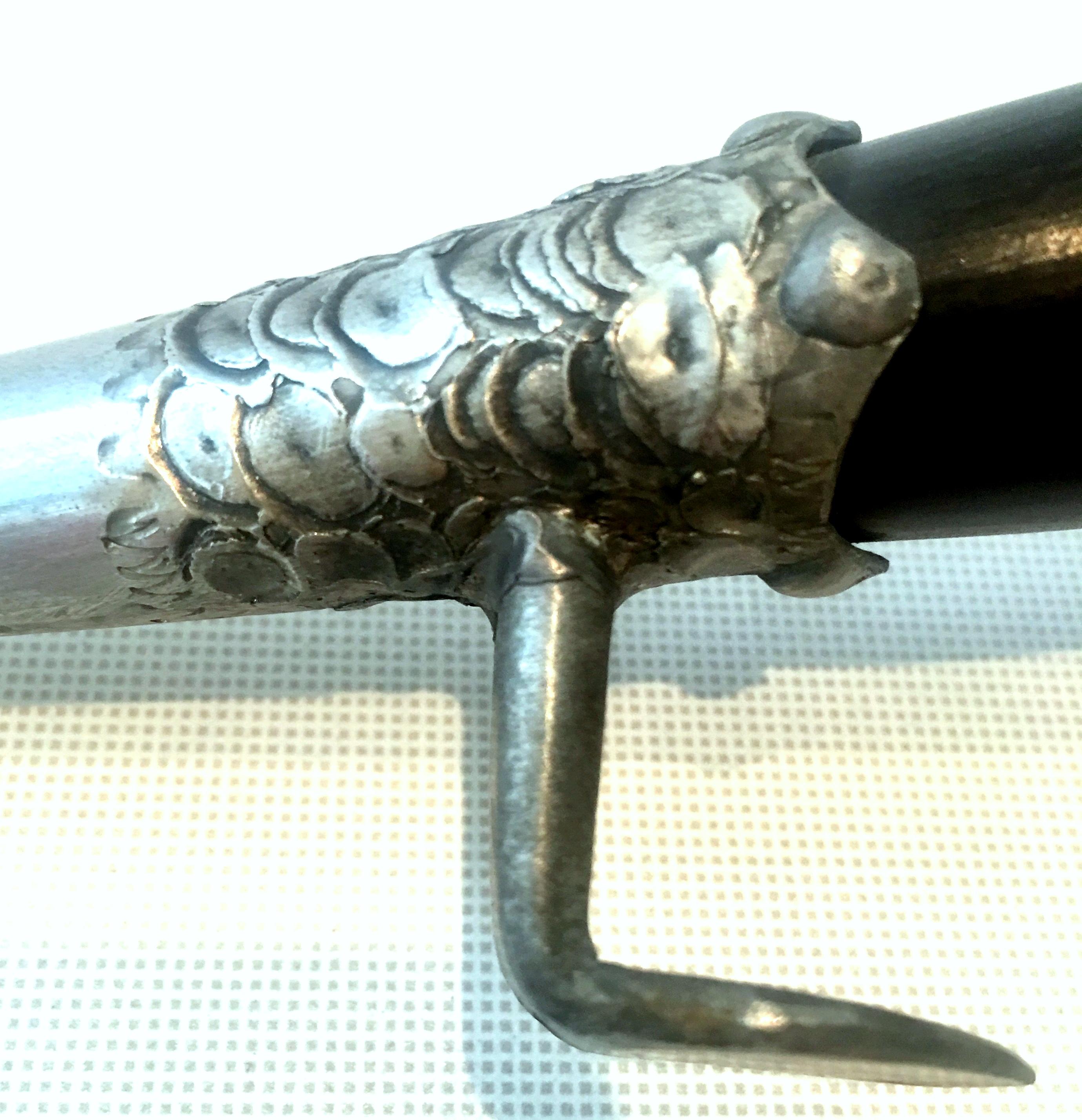 20th Century Norwegian Horn and Footed Pewter Drinking Cup For Sale 2