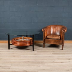 20th Century Novelty Coffee Table with a Working Roulette Wheel