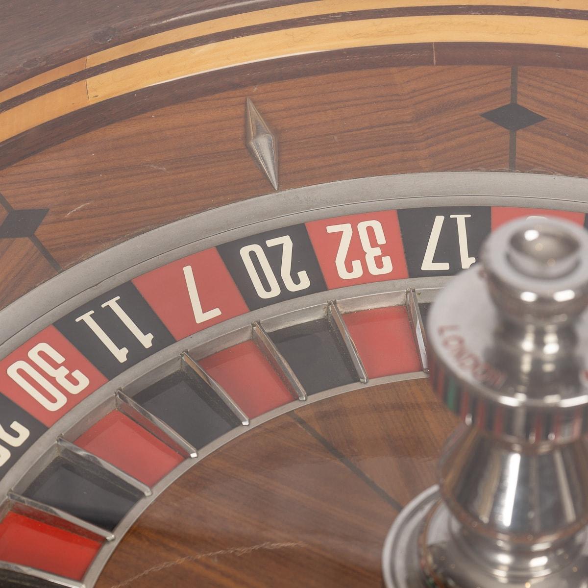 Glass 20th Century Novelty Coffee Table With A Working Roulette Wheel