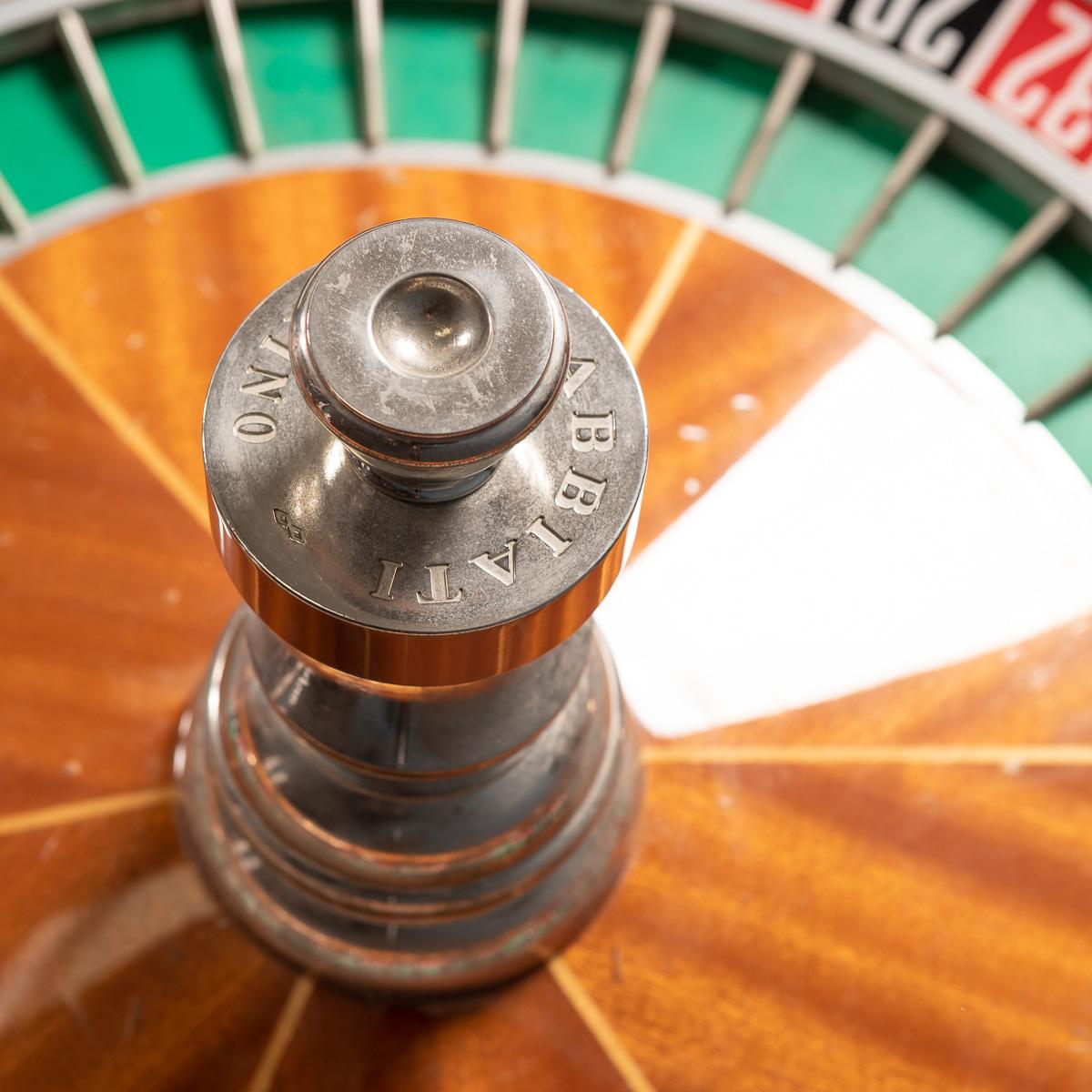 Wood 20th Century Novelty Coffee Table with a Working Roulette Wheel