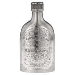 Vintage 20th Century Novelty Solid Silver Chivas Regal Whisky Bottle