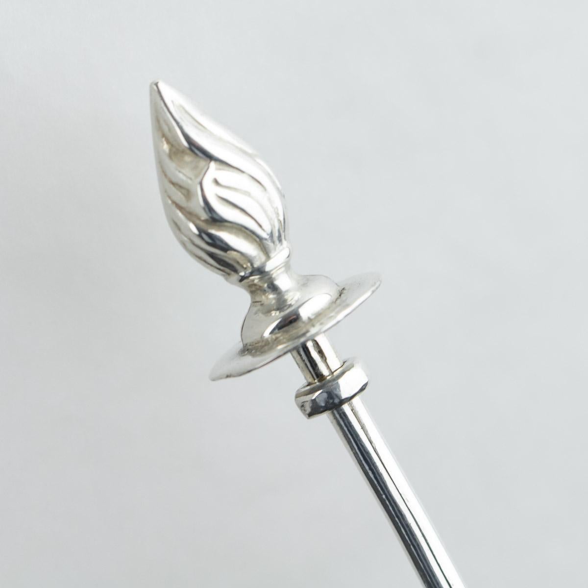 20th Century Novelty Solid Silver Dragon Cigar Light, c.1923 2