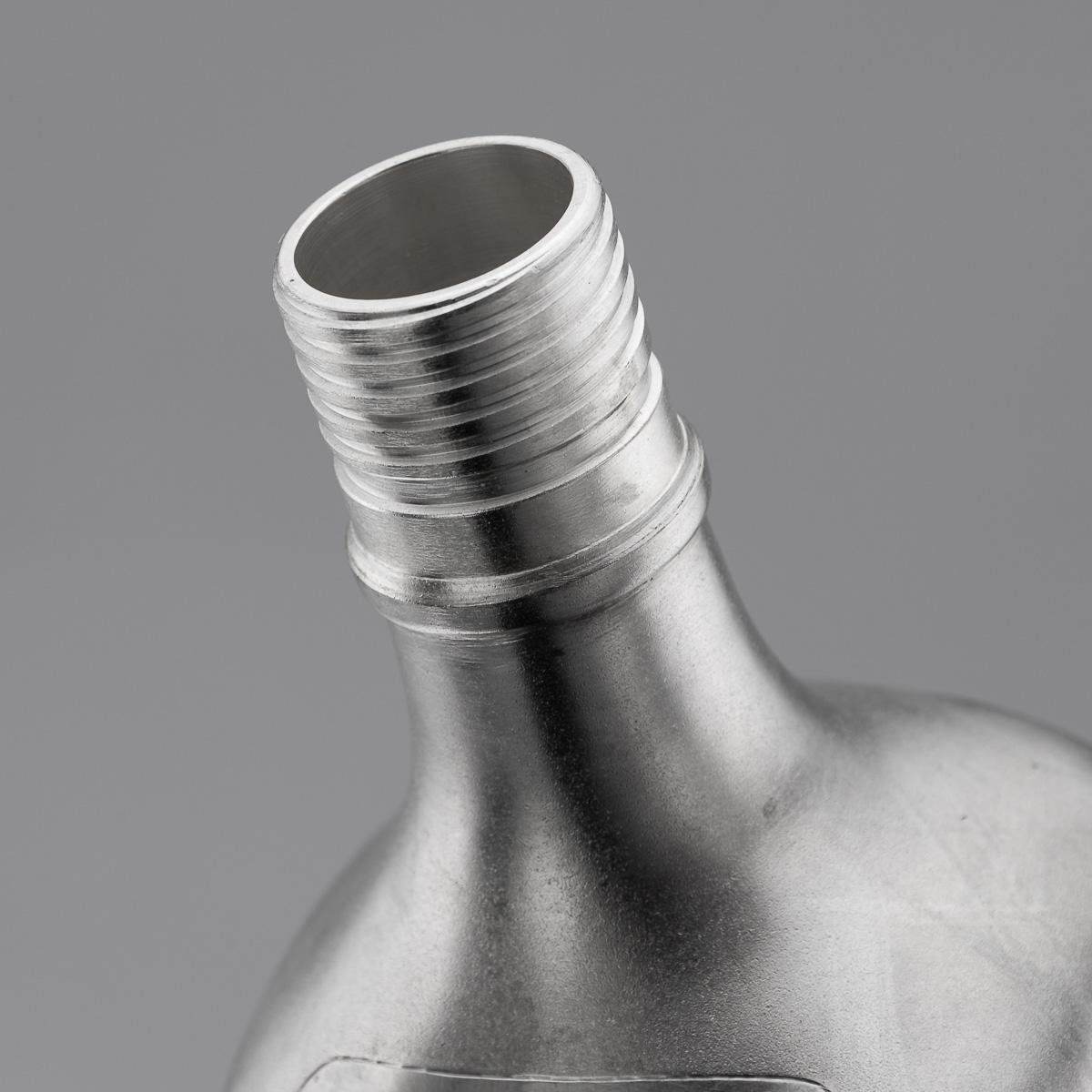 20. Jahrhundert Neuheit massivem Silber großen ein Liter Johnnie Walker Whisky-Flasche 5