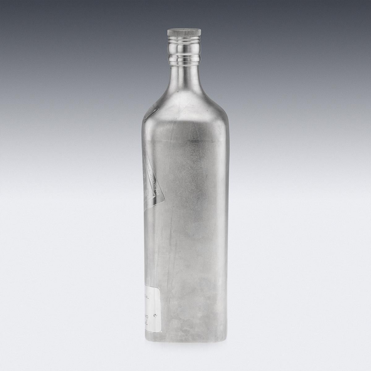 20. Jahrhundert Neuheit massivem Silber großen ein Liter Johnnie Walker Whisky-Flasche (Sonstiges)