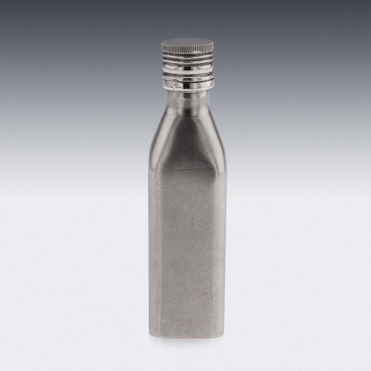20th Century Novelty Solid Silver Miniature Johnnie Walker Whisky Bottle In Good Condition For Sale In Royal Tunbridge Wells, Kent