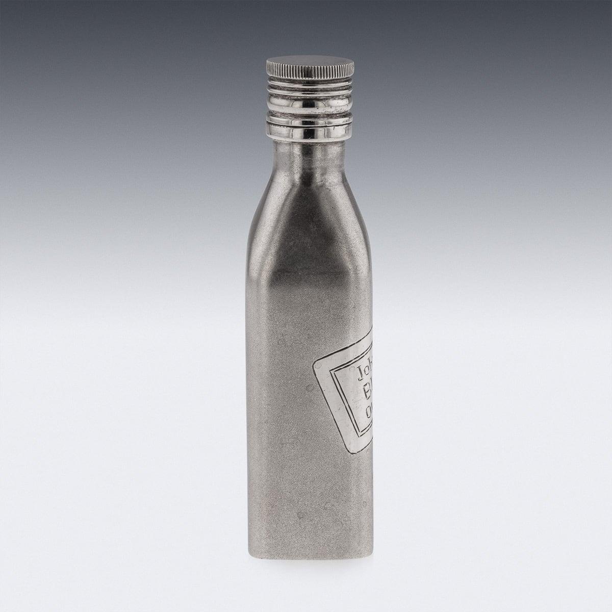 20th Century Novelty Solid Silver Miniature Johnnie Walker Whisky Bottle For Sale 1