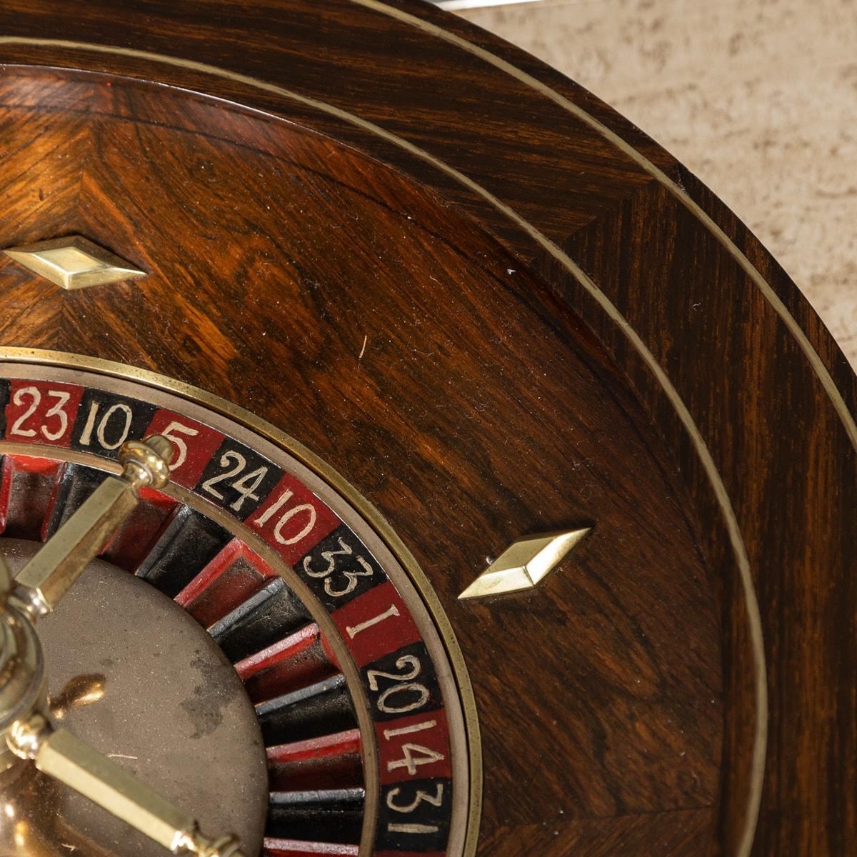 Metal 20th Century Novelty Working Roulette Wheel, c.1900