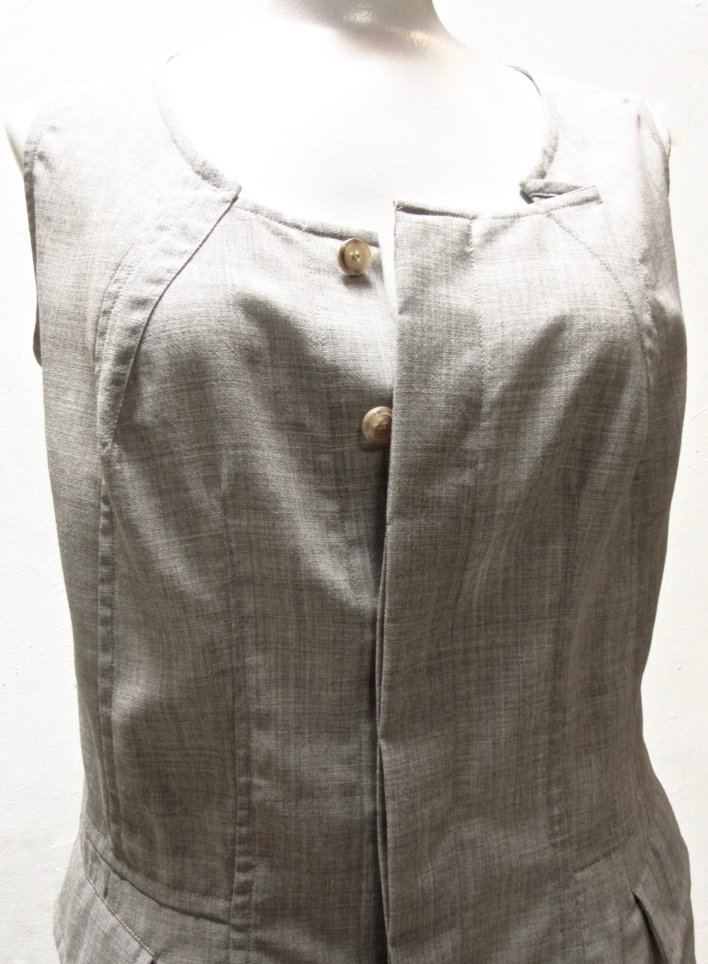 20th Century NWT Comme Des Garçons Minimalist Darted Vest In New Condition For Sale In Laguna Beach, CA