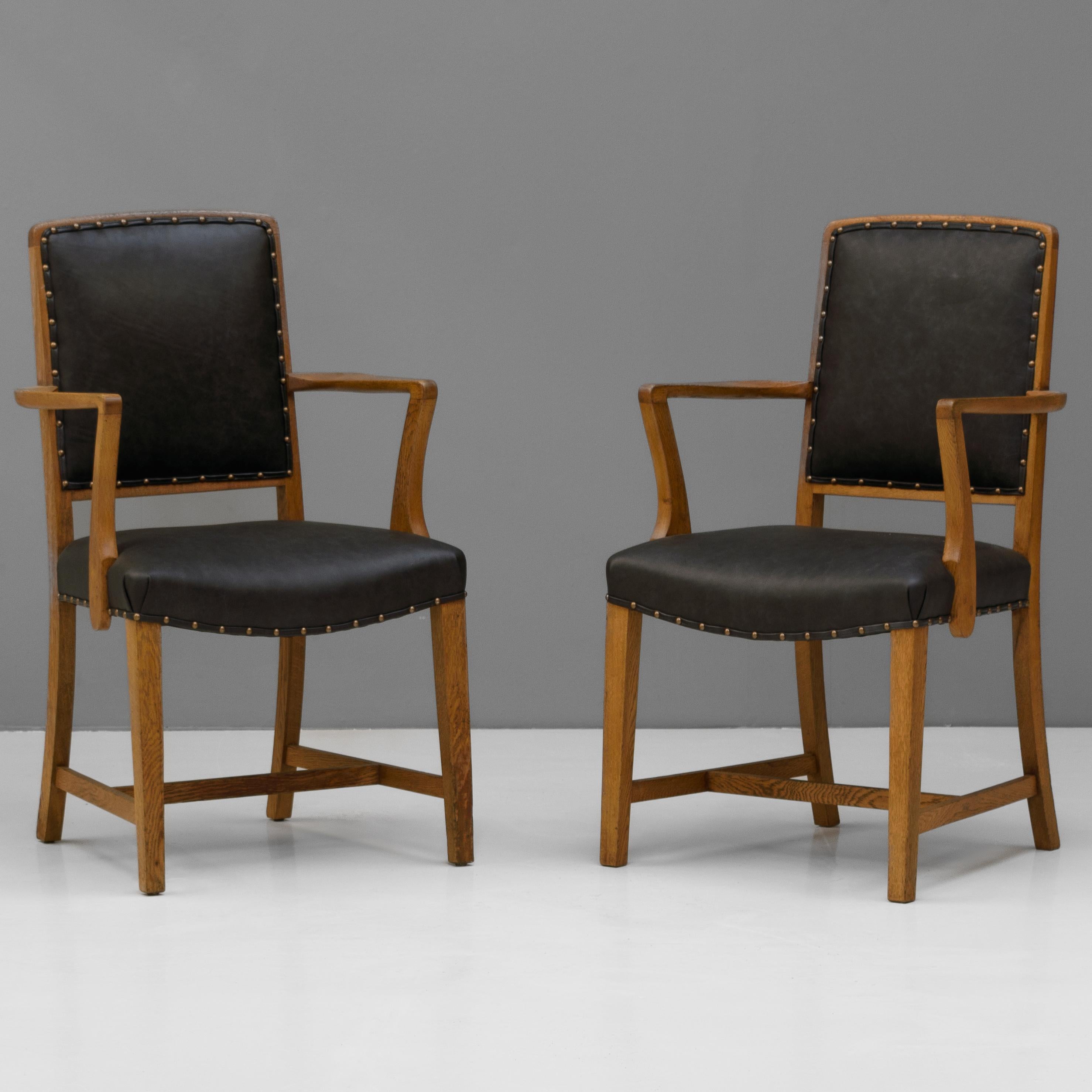 Édouardien Fauteuils en Oak du 20e siècle en vente