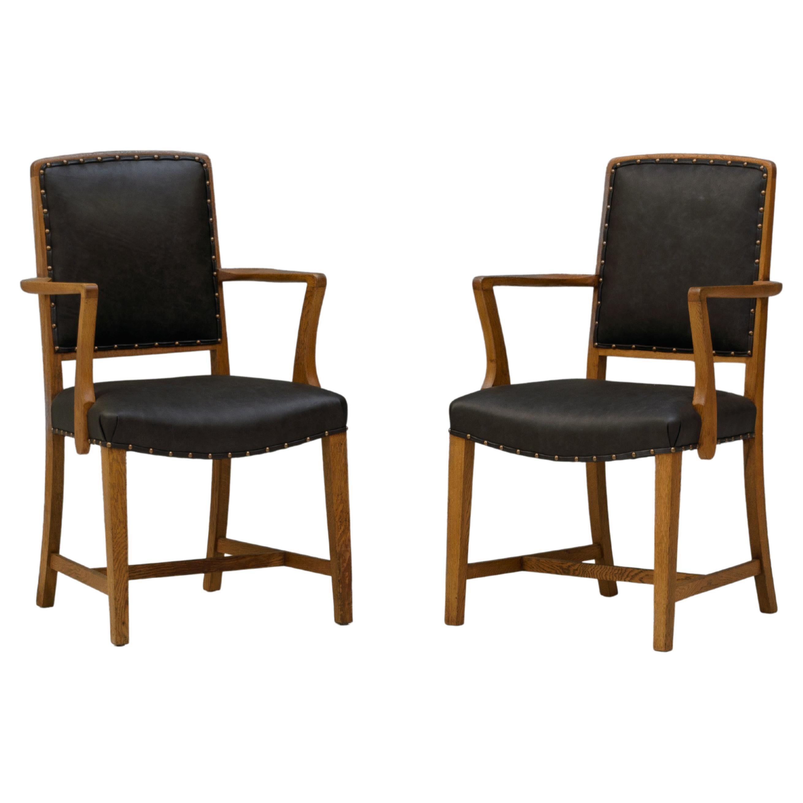 20th Century Oak Armchairs
