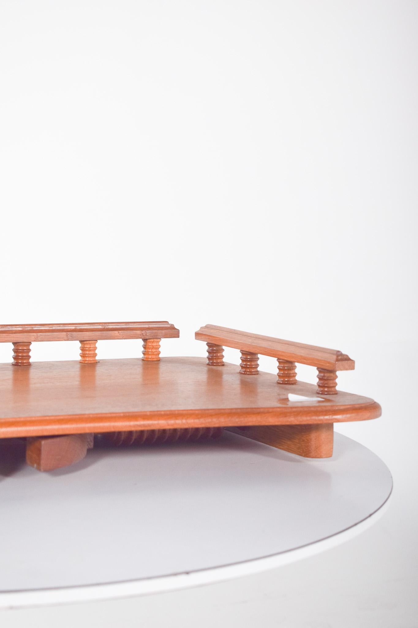Portuguese 20th Century Oak Bed Tray For Sale