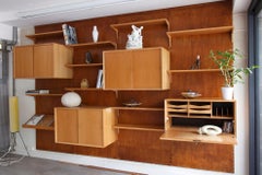20th Century Oak Cado Wall System by Poul Cadovius