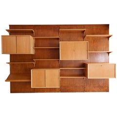 20th Century Oak Cado Wall System by Poul Cadovius