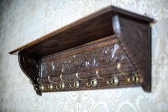 20th Century Oak Coat Rack