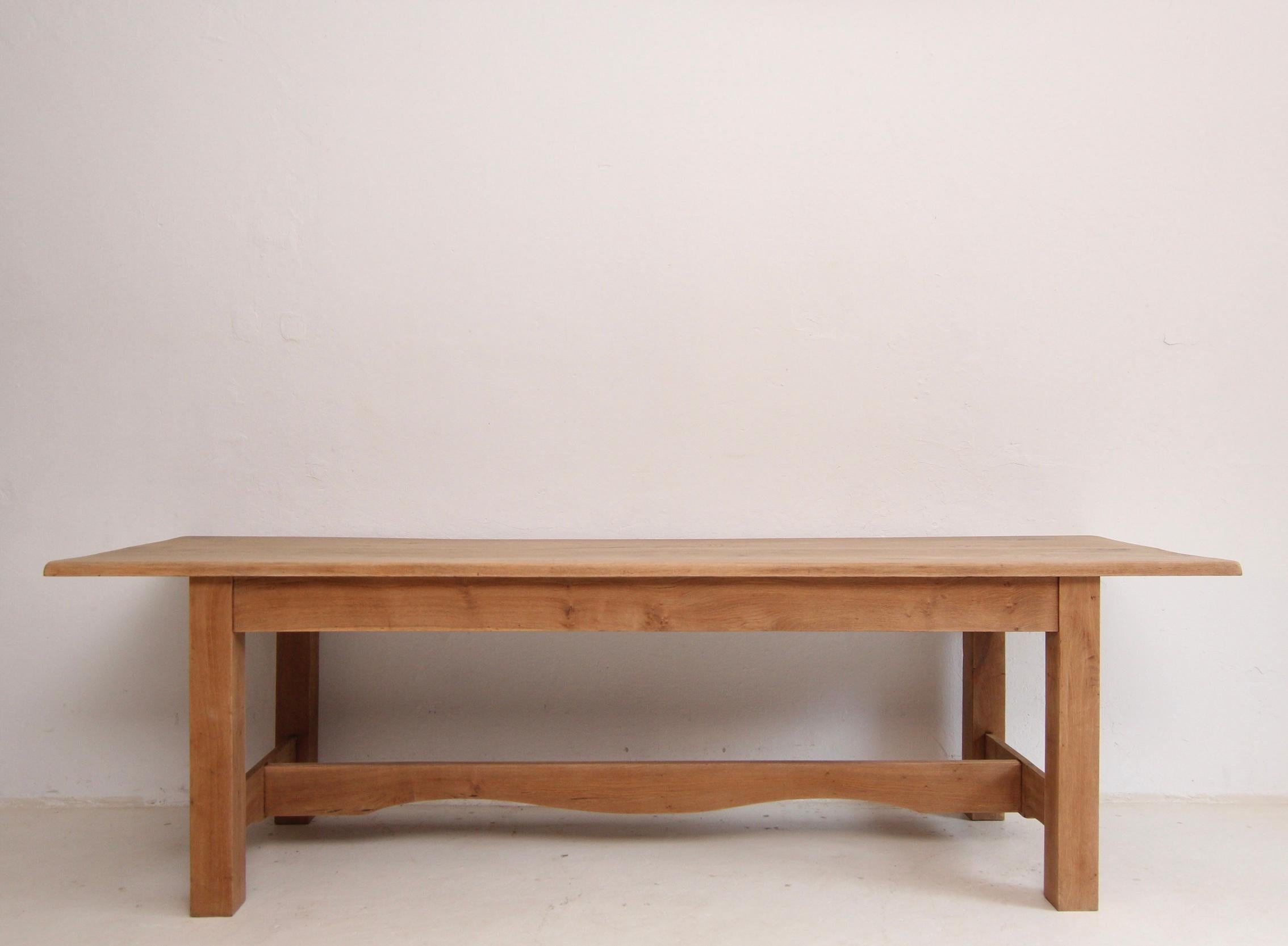 20th Century Oak Farm Dining Table 2