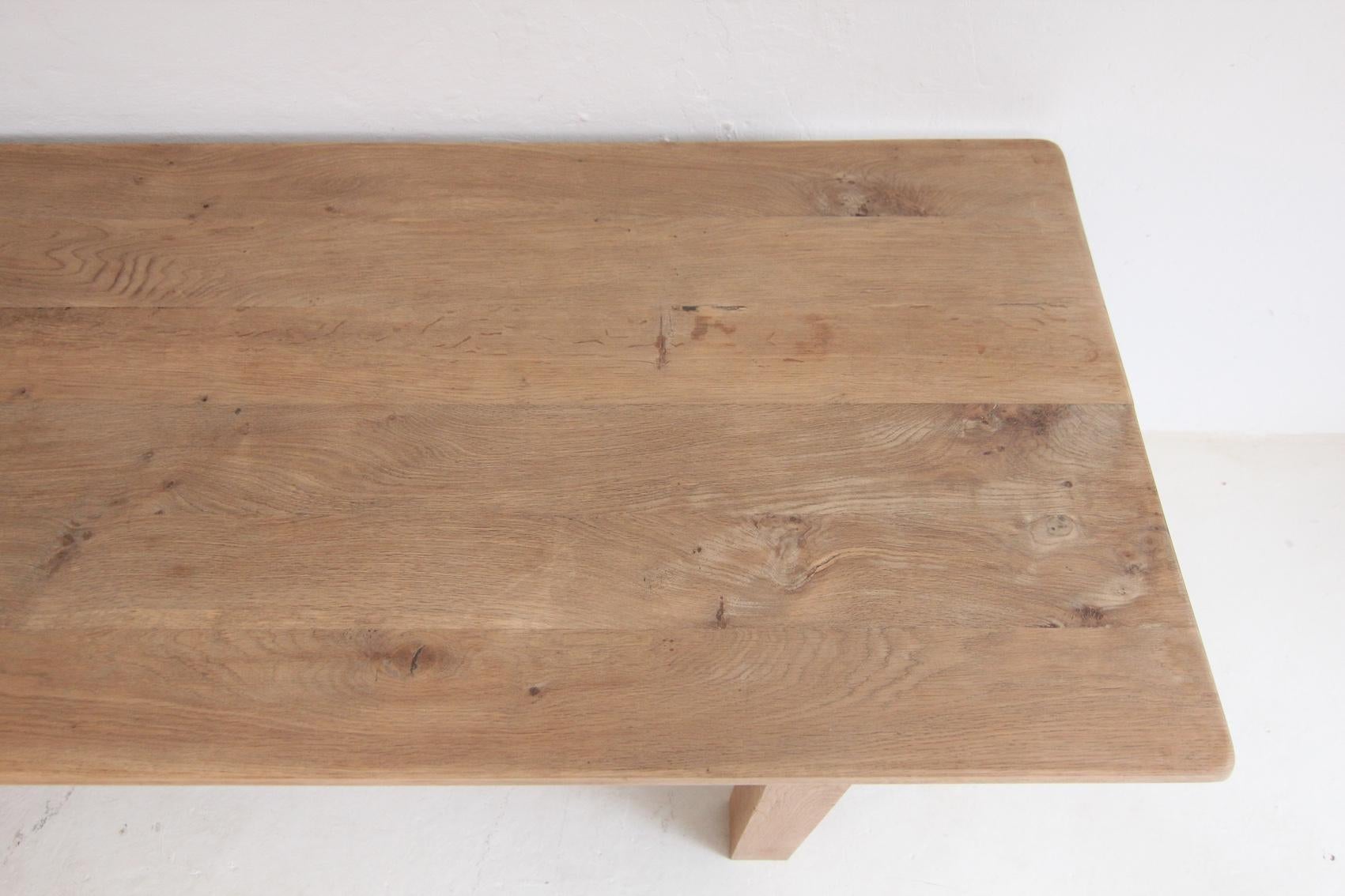 20th Century Oak Farm Dining Table 5