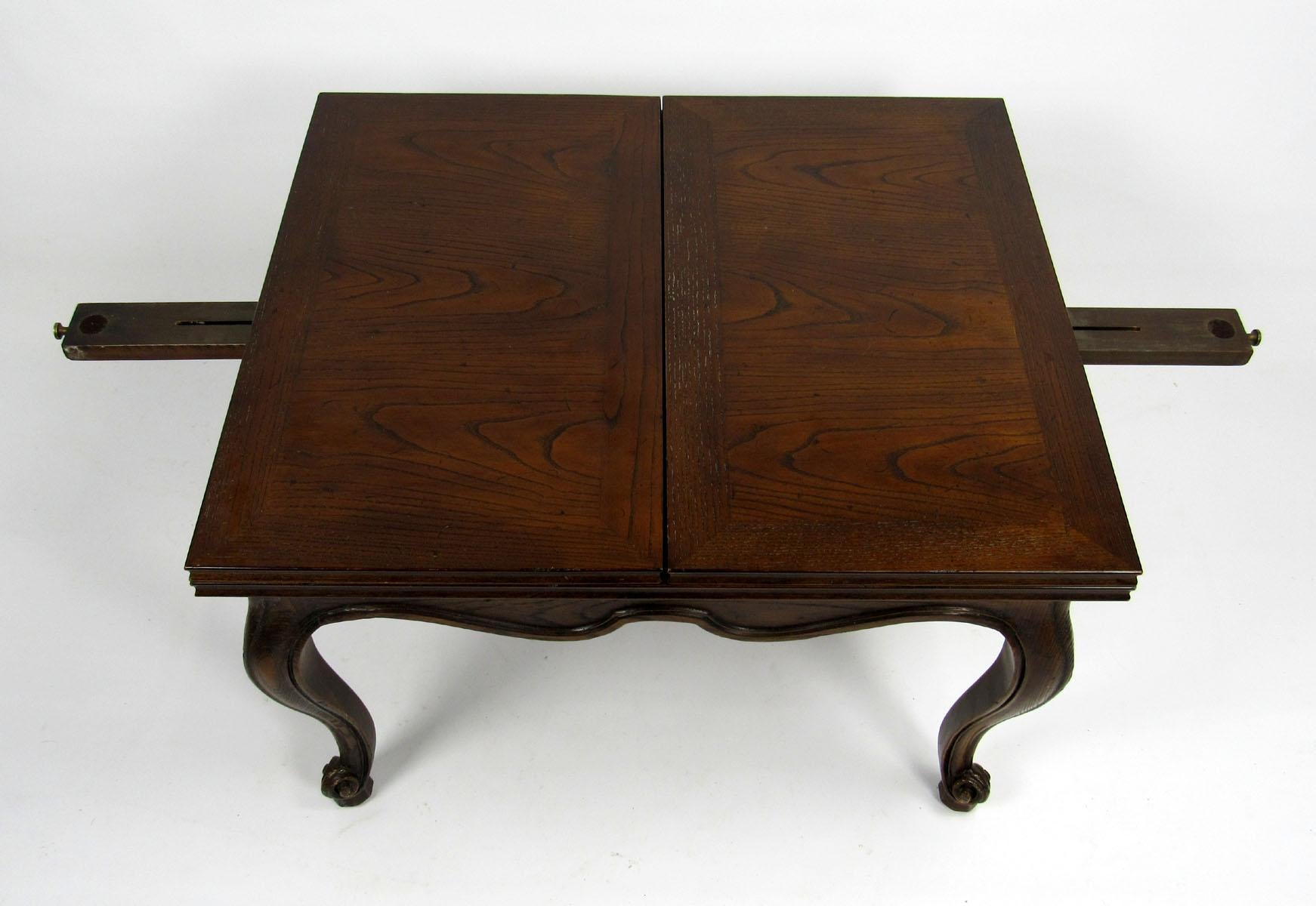 20th Century Oak Flip-Top Cocktail Table by Henredon For Sale 1