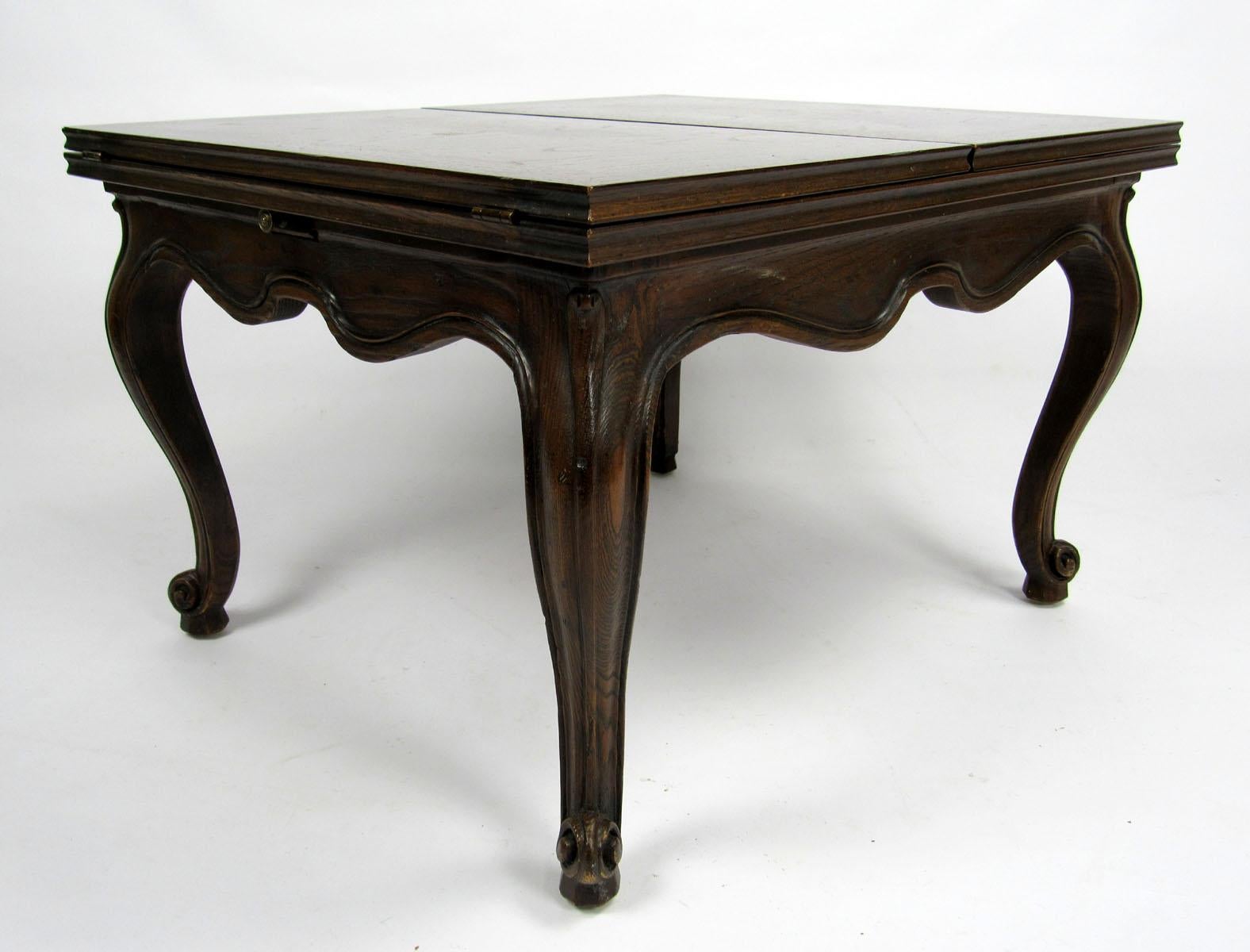 20th Century Oak Flip-Top Cocktail Table by Henredon For Sale 2