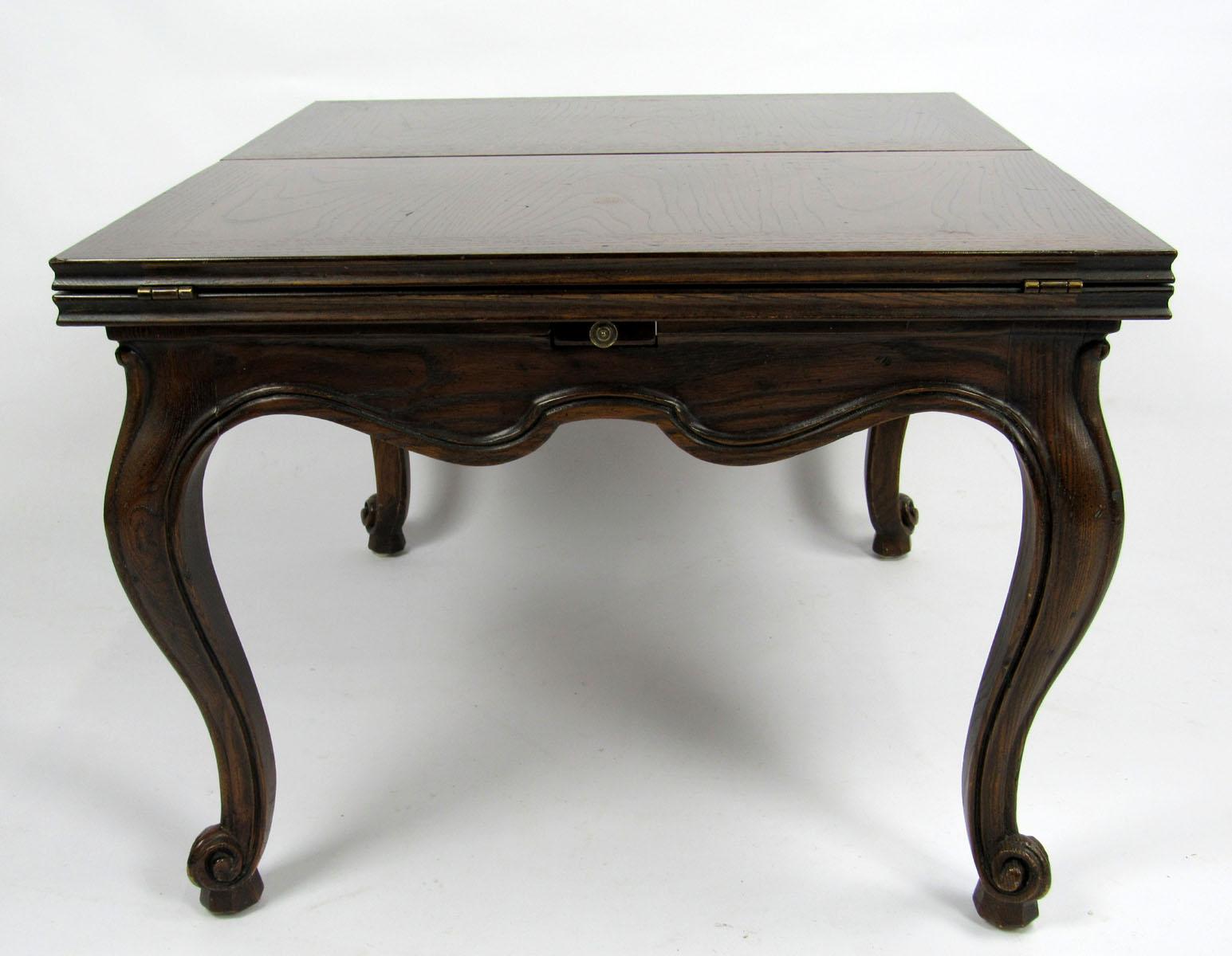 20th Century Oak Flip-Top Cocktail Table by Henredon For Sale 3