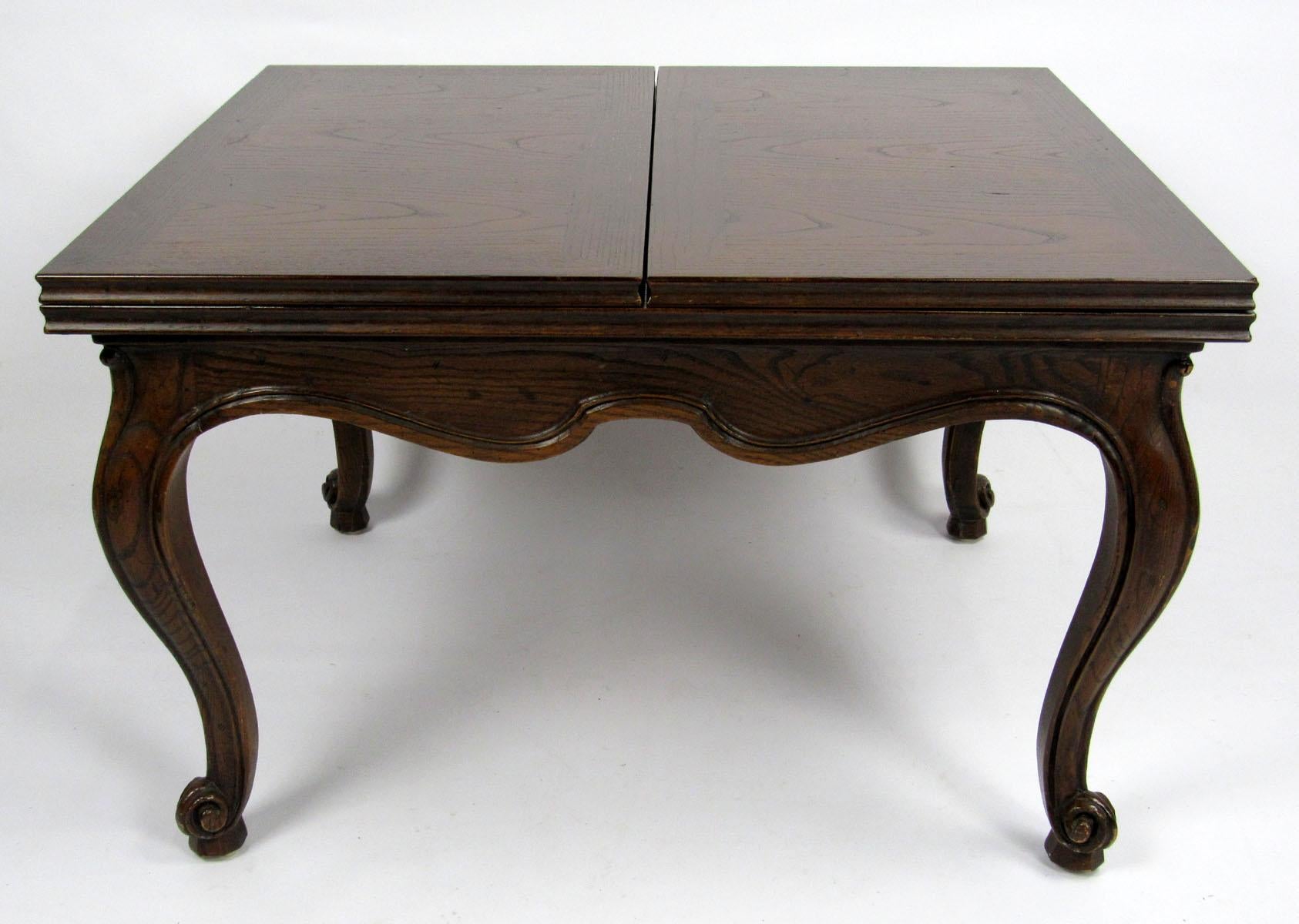 20th Century Oak Flip-Top Cocktail Table by Henredon For Sale 4