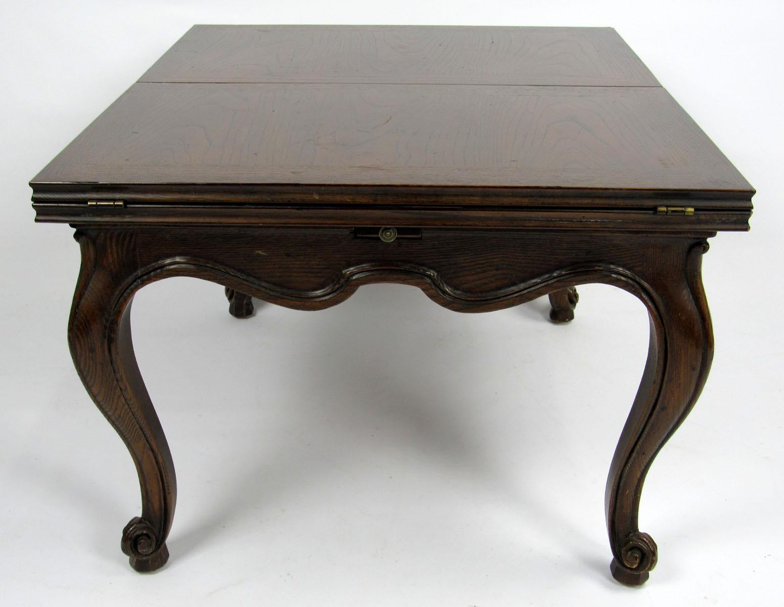 20th Century Oak Flip-Top Cocktail Table by Henredon For Sale 5