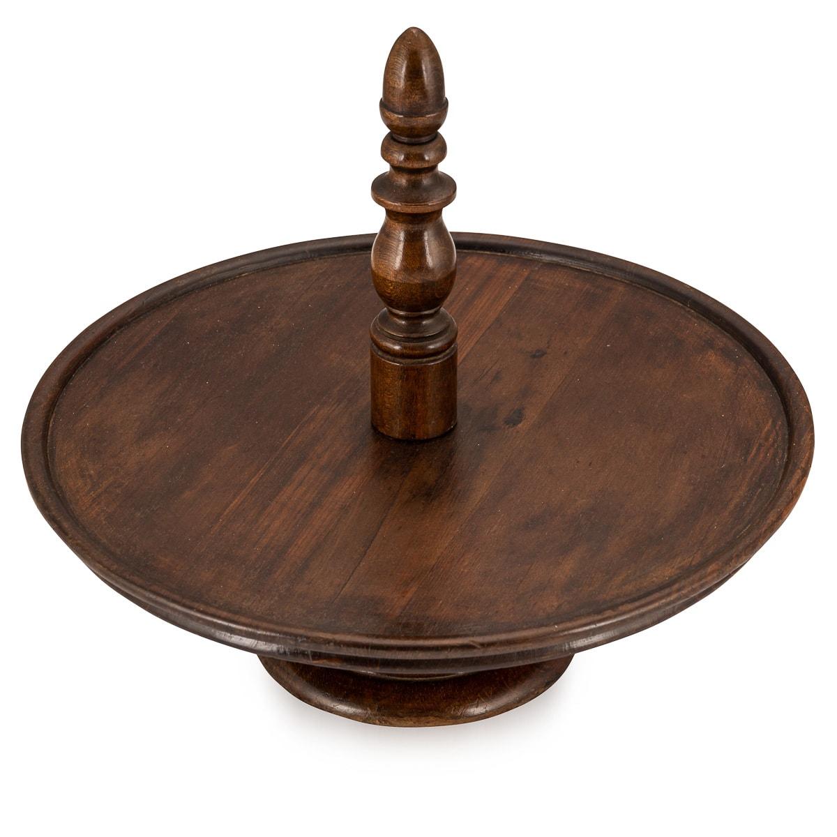 A lovely oak Lazy Susan, made in England around the 1930s. A Lazy Susan is a round tray that rotates and is designed to sit on a countertop or table and allow multiple diners to access food, condiments and relishes without having to pass them