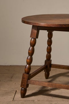 20th Century oak side table by Charles Dudouyt