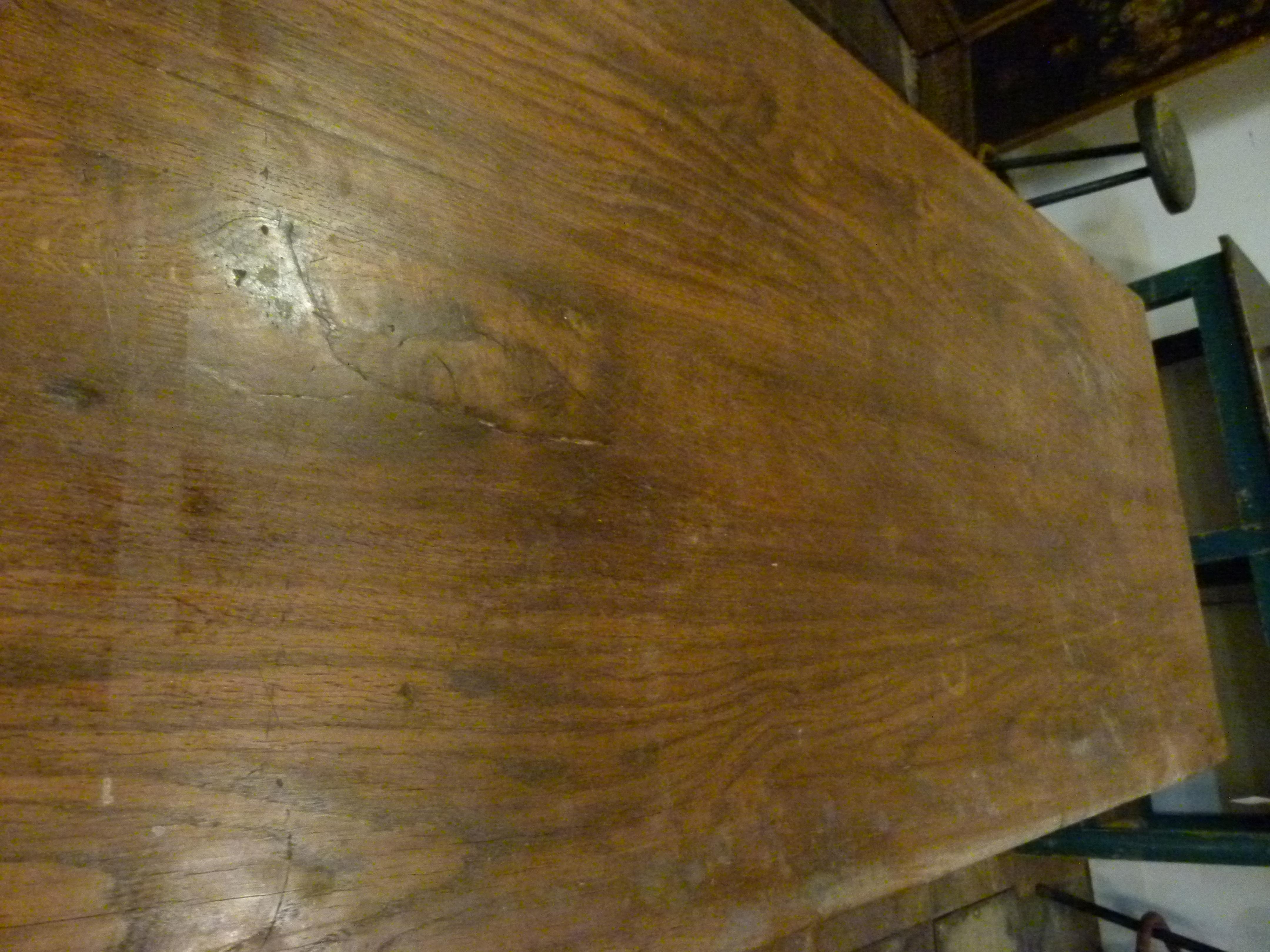 20th Century Oak Monastery Style Table, France In Good Condition In Vulpellac, Girona