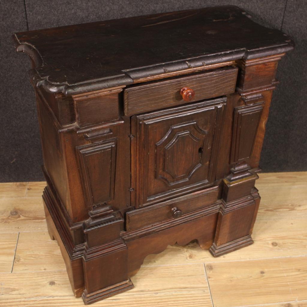  20th Century oak, walnut and fruitwood Italian Louis XIV Style Cabinet, 1950s For Sale 6