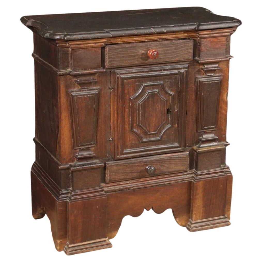  20th Century oak, walnut and fruitwood Italian Louis XIV Style Cabinet, 1950s For Sale