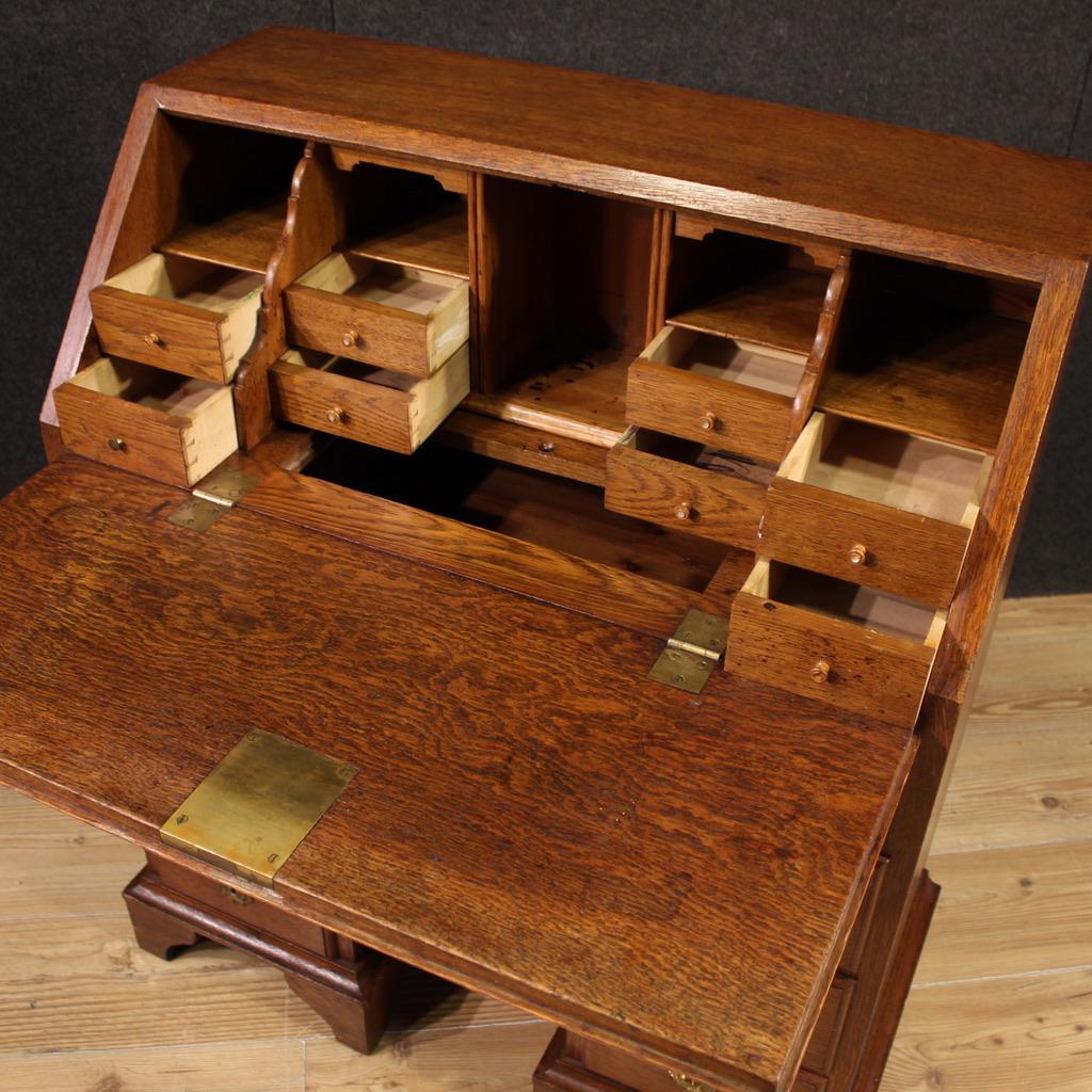 20th Century Oak Wood Dutch Bureau Desk, 1920 For Sale 7