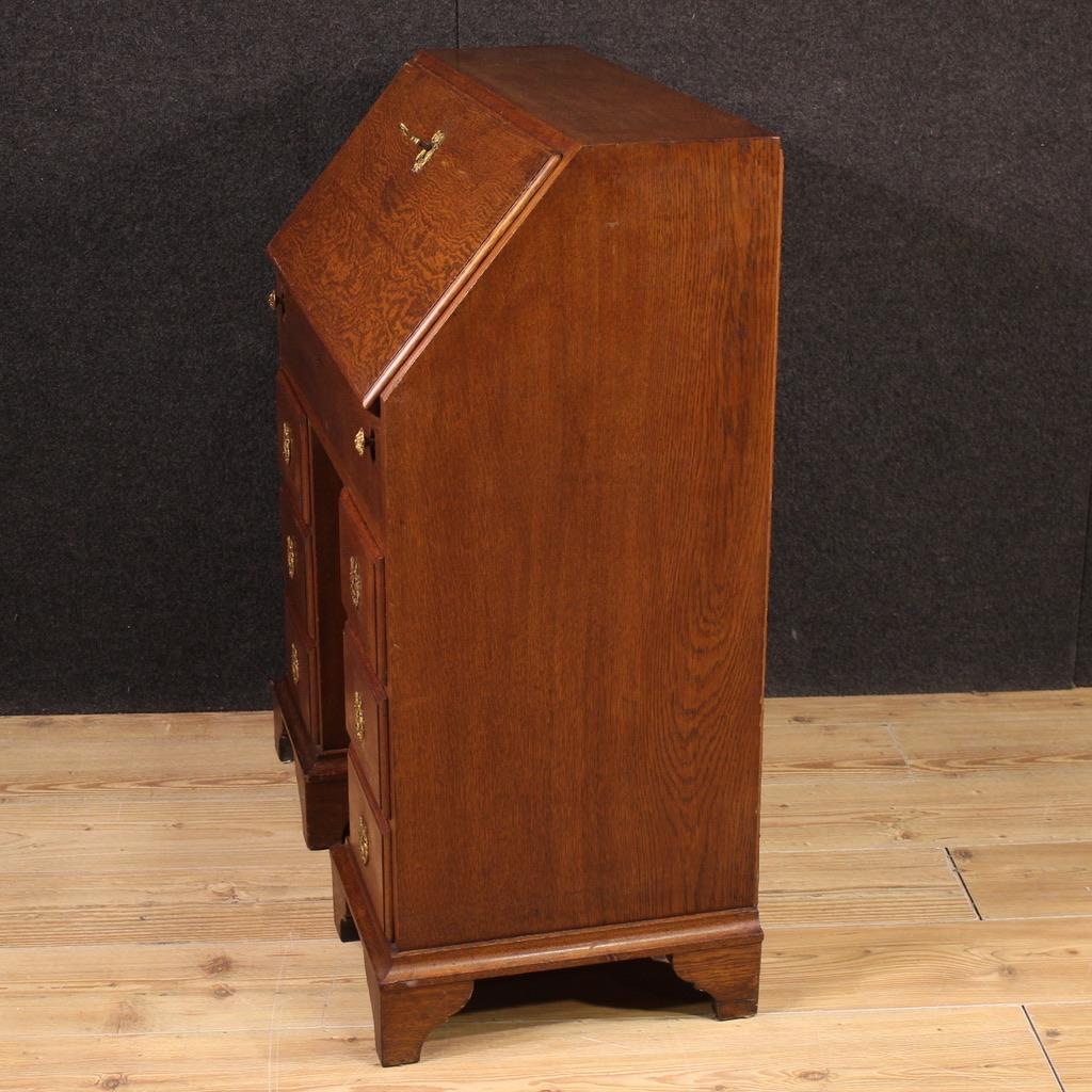 20th Century Oak Wood Dutch Bureau Desk, 1920 For Sale 2