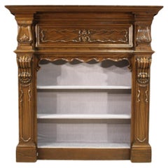 Used 20th Century Oak Wood French Baroque Style Bookcase, 1960s