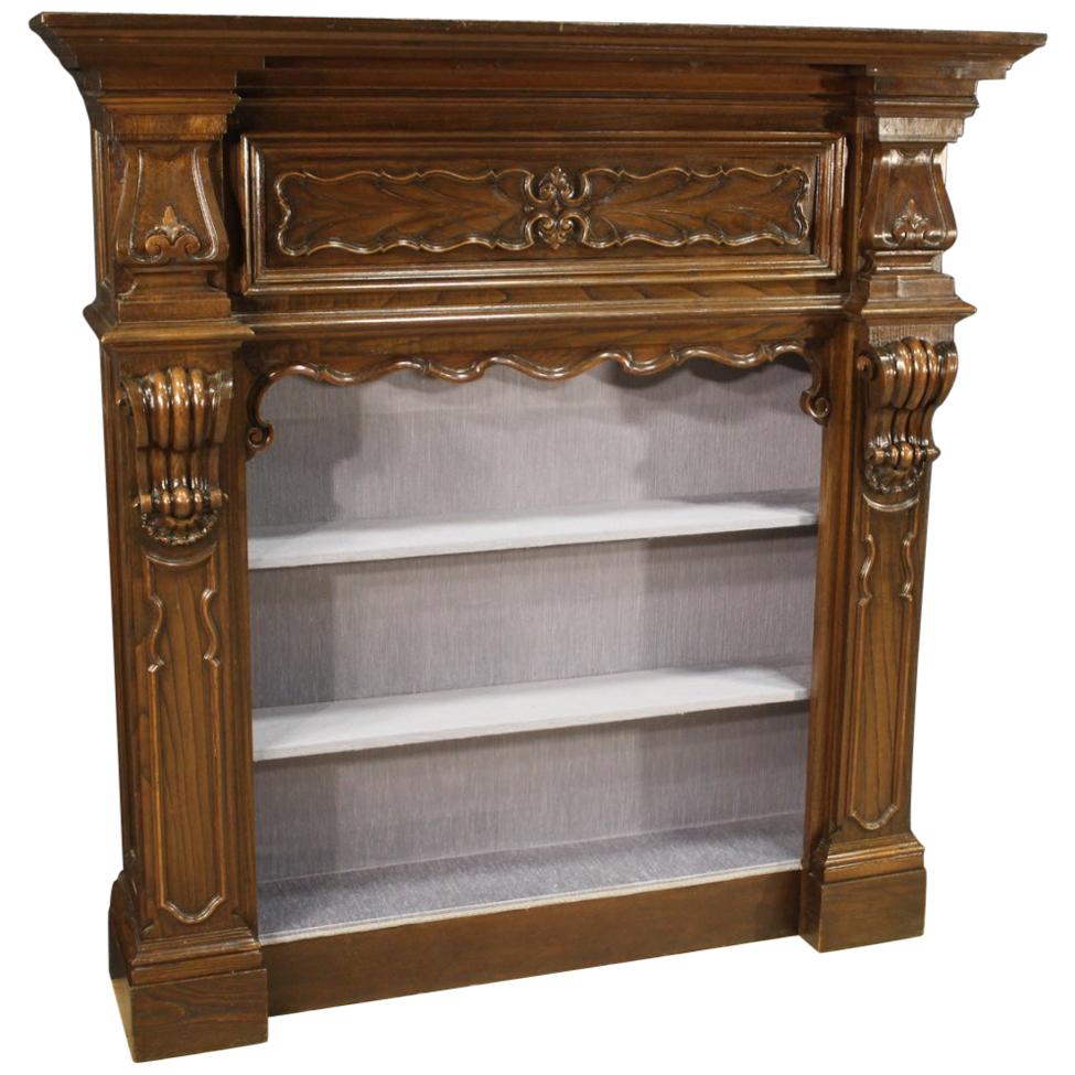 20th Century Oakwood French in Baroque Style Bookcase, 1960 For Sale