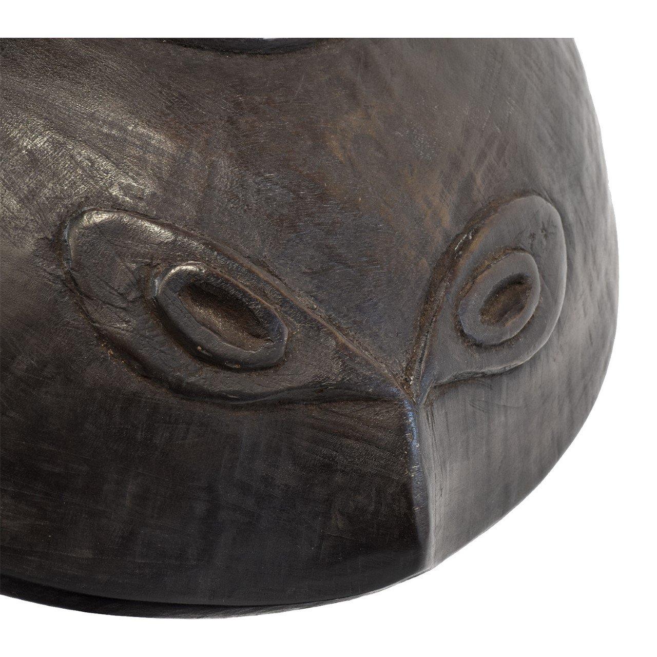 Plat à bête en bois océanique du 20ème siècle avec motif de renard volant stylisé  Bon état - En vente à Point Richmond, CA
