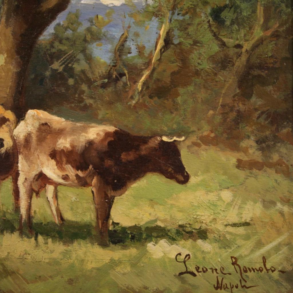 20th Century Oil on Board Italian Countryside Landscape Painting, 1930 For Sale 9