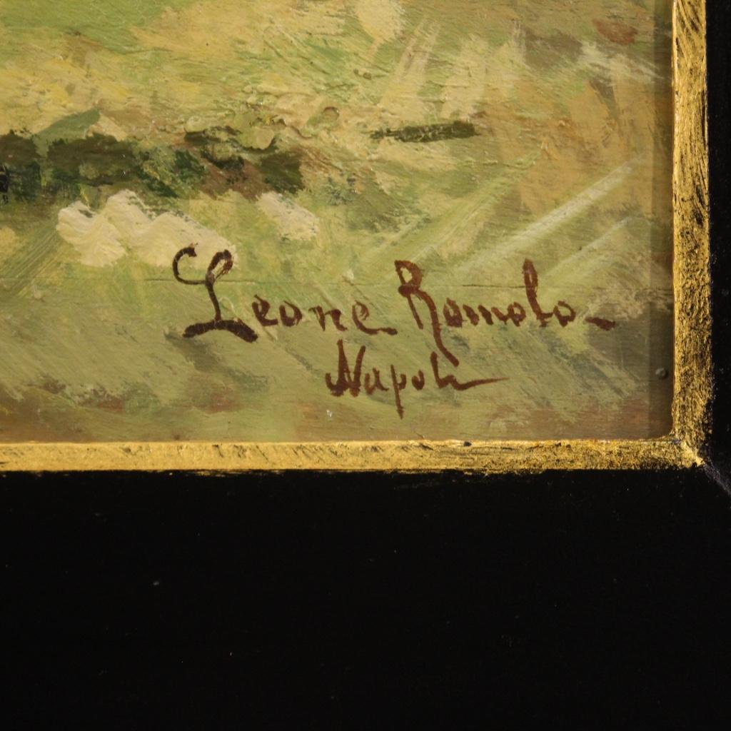 Mid-20th Century 20th Century Oil on Board Italian Countryside Landscape Painting, 1930 For Sale