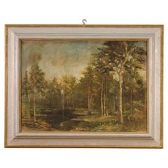 20th Century Oil on Board Italian Signed and Dated Landscape Painting, 1939