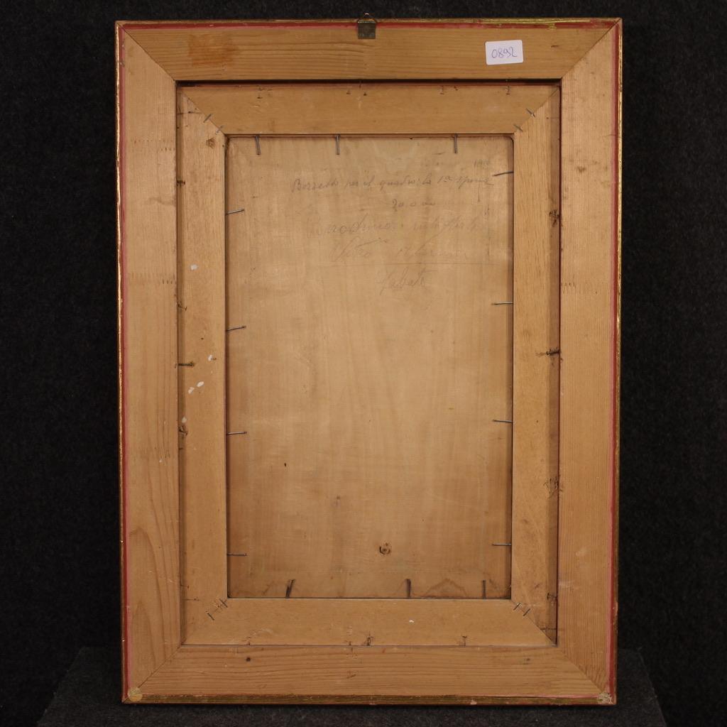 20. Jahrhundert Öl auf Karton Italienisch Signiert Grassis G Gemälde, 1920 im Angebot 2
