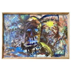 20th Century Oil on Canvas Abstract Painting