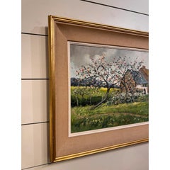 20th Century Oil on Canvas "Apple Blossom"